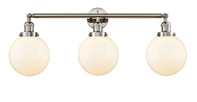 Bathroom Fixtures Three Lights by Innovations ( 405 | 205-PN-G201-8 Franklin Restoration ) 