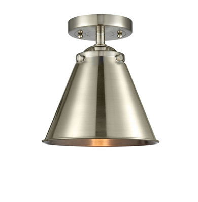 Semi-Flush Mts. Glass Down by Innovations ( 405 | 284-1C-SN-M13-SN-LED Nouveau ) 