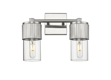 Bathroom Fixtures Two Lights by Innovations ( 405 | 428-2W-SN-G428-7CL Downtown Urban ) 