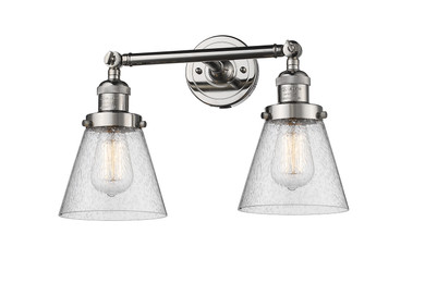 Bathroom Fixtures Two Lights by Innovations ( 405 | 208-PN-G64-LED Franklin Restoration ) 