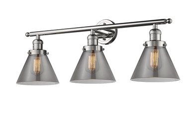 Bathroom Fixtures Three Lights by Innovations ( 405 | 205-PN-G43-LED Franklin Restoration ) 