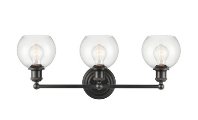 Bathroom Fixtures Three Lights by Innovations ( 405 | 341-3W-BK-G122-6-LED Concord ) 