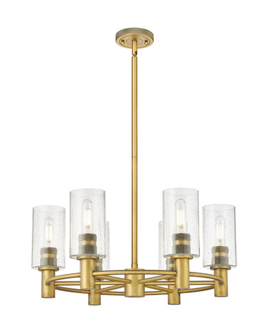 Mid. Chandeliers Glass Up by Innovations ( 405 | 434-6CR-BB-G434-7SDY Downtown Urban ) 