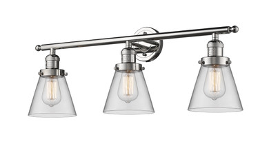 Bathroom Fixtures Three Lights by Innovations ( 405 | 205-PN-G62-LED Franklin Restoration ) 