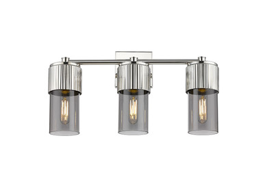 Bathroom Fixtures Three Lights by Innovations ( 405 | 428-3W-PN-G428-7SM Downtown Urban ) 