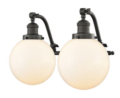 Bathroom Fixtures Two Lights by Innovations ( 405 | 515-2W-OB-G201-8-LED Franklin Restoration ) 