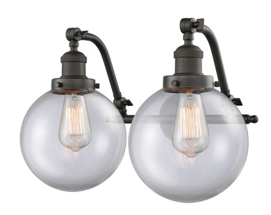 Bathroom Fixtures Two Lights by Innovations ( 405 | 515-2W-OB-G202-8 Franklin Restoration ) 