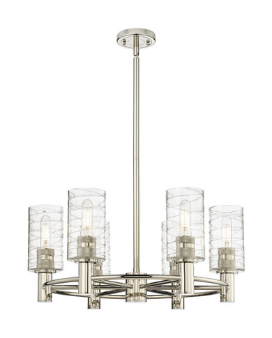 Mid. Chandeliers Glass Up by Innovations ( 405 | 434-6CR-PN-G434-7DE Downtown Urban ) 