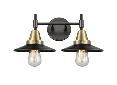 Bathroom Fixtures Two Lights by Innovations ( 405 | 447-2W-BAB-M6-BK Caden ) 