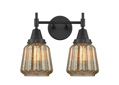 Bathroom Fixtures Two Lights by Innovations ( 405 | 447-2W-BK-G146 Caden ) 