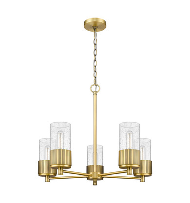Mid. Chandeliers Glass Up by Innovations ( 405 | 428-5CR-BB-G428-7SDY Downtown Urban ) 