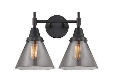 Bathroom Fixtures Two Lights by Innovations ( 405 | 447-2W-BK-G43-LED Caden ) 