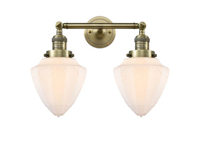 Bathroom Fixtures Two Lights by Innovations ( 405 | 208-AB-G661-7-LED Franklin Restoration ) 