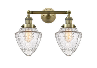 Bathroom Fixtures Two Lights by Innovations ( 405 | 208-AB-G664-7 Franklin Restoration ) 