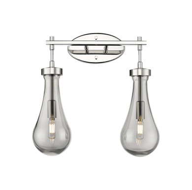 Bathroom Fixtures Two Lights by Innovations ( 405 | 451-2W-PN-G451-5SM Downtown Urban ) 