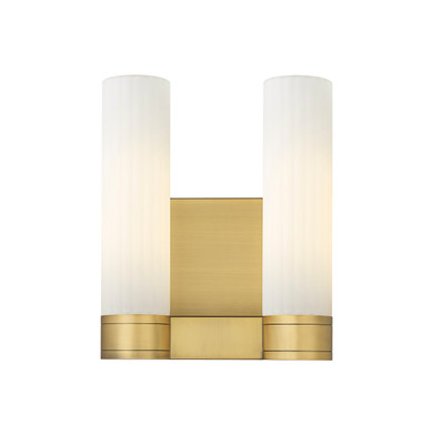 Bathroom Fixtures Two Lights by Innovations ( 405 | 429-2W-BB-G429-11WH Downtown Urban ) 