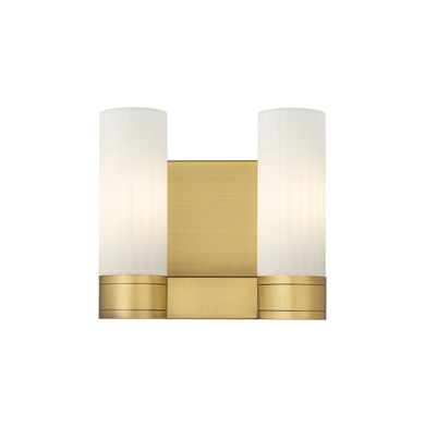 Bathroom Fixtures Two Lights by Innovations ( 405 | 429-2W-BB-G429-8WH Downtown Urban ) 