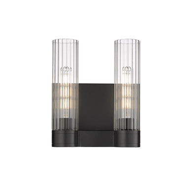 Bathroom Fixtures Two Lights by Innovations ( 405 | 429-2W-BK-G429-11CL Downtown Urban ) 