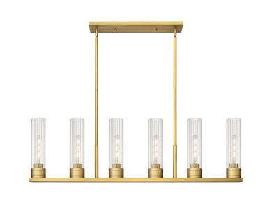 Linear/Island 4 Light + by Innovations ( 405 | 429-6I-BB-G429-11CL Downtown Urban ) 