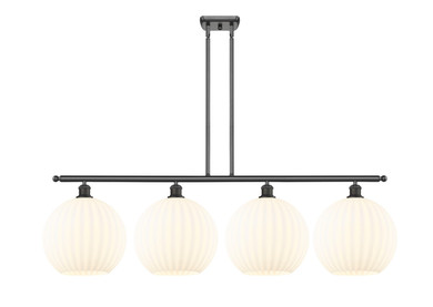 Linear/Island 4 Light + by Innovations ( 405 | 516-4I-OB-G1217-12WV Ballston ) 