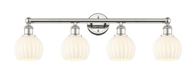 Bathroom Fixtures Four Lights by Innovations ( 405 | 616-4W-PN-G1217-6WV Edison ) 
