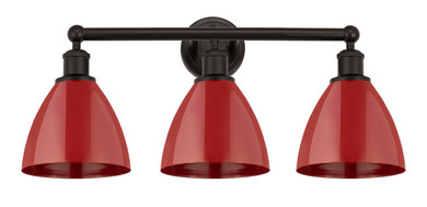 Bathroom Fixtures Three Lights by Innovations ( 405 | 616-3W-OB-MBD-75-RD Edison ) 