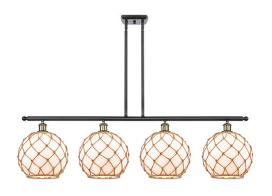 Linear/Island 4 Light + by Innovations ( 405 | 516-4I-BAB-G121-10RB-LED Ballston ) 