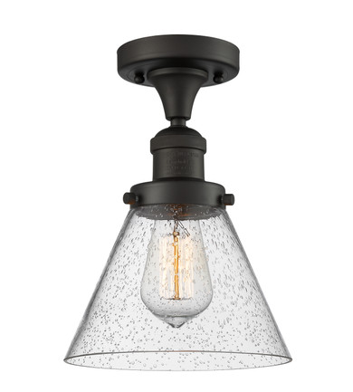 Semi-Flush Mts. Glass Down by Innovations ( 405 | 517-1CH-OB-G44-LED Franklin Restoration ) 