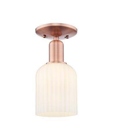 Semi-Flush Mts. Glass Down by Innovations ( 405 | 716-1C-AC-G559-5GWH Arcadia ) 