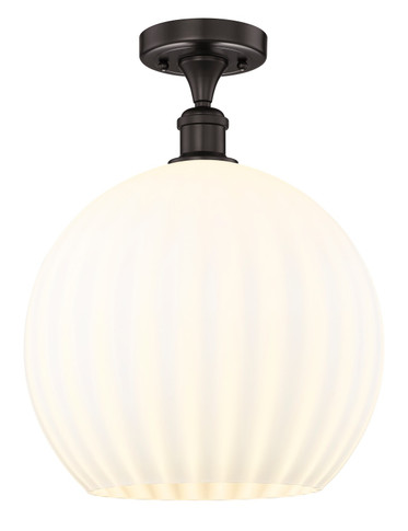 Semi-Flush Mts. Glass Down by Innovations ( 405 | 616-1F-OB-G1217-14WV Edison ) 