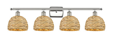 Bathroom Fixtures Four Lights by Innovations ( 405 | 516-4W-PN-RBD-8-NAT Ballston ) 