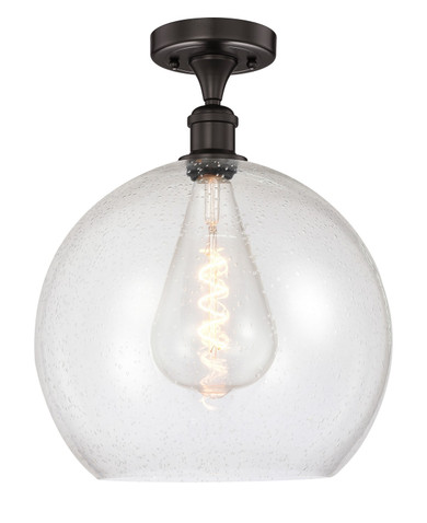 Semi-Flush Mts. Glass Down by Innovations ( 405 | 616-1F-OB-G124-14 Edison ) 