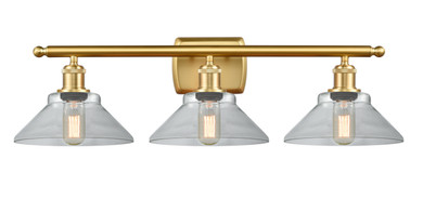 Bathroom Fixtures Three Lights by Innovations ( 405 | 516-3W-SG-G132 Ballston ) 