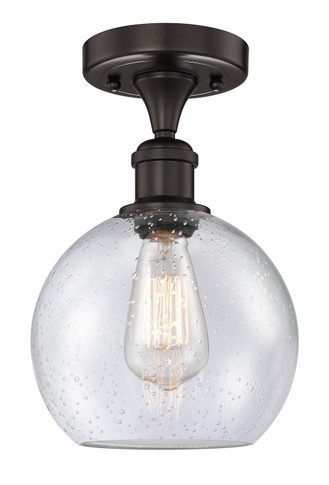 Semi-Flush Mts. Glass Down by Innovations ( 405 | 616-1F-OB-G124-8 Edison ) 