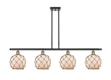 Linear/Island 4 Light + by Innovations ( 405 | 516-4I-BAB-G121-8RB-LED Ballston ) 