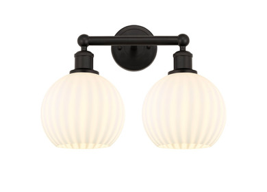 Bathroom Fixtures Two Lights by Innovations ( 405 | 616-2W-OB-G1217-8WV Edison ) 