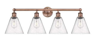 Bathroom Fixtures Four Lights by Innovations ( 405 | 616-4W-AC-GBC-84 Edison ) 
