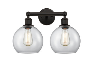 Bathroom Fixtures Two Lights by Innovations ( 405 | 616-2W-OB-G122-8 Edison ) 