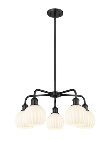 Mid. Chandeliers Glass Down by Innovations ( 405 | 516-5CR-BK-G1217-6WV Ballston ) 
