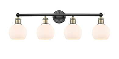 Bathroom Fixtures Four Lights by Innovations ( 405 | 616-4W-BAB-G121-6 Edison ) 