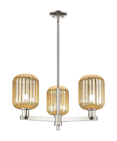 Mid. Chandeliers Glass Up by Innovations ( 405 | 716-3CR-PN-G460-7ME Arcadia ) 