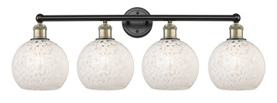 Bathroom Fixtures Four Lights by Innovations ( 405 | 616-4W-BAB-G1216-8WM Edison ) 