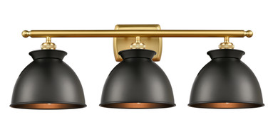 Bathroom Fixtures Three Lights by Innovations ( 405 | 516-3W-SG-M14-BK Ballston ) 
