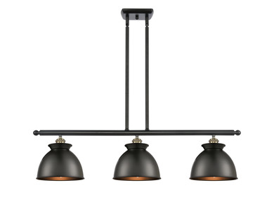 Linear/Island 3 Light Bar by Innovations ( 405 | 516-3I-BAB-M14-BK-LED Ballston ) 