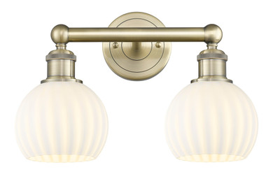 Bathroom Fixtures Two Lights by Innovations ( 405 | 616-2W-AB-G1217-6WV Edison ) 