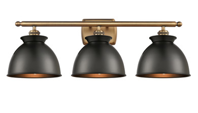 Bathroom Fixtures Three Lights by Innovations ( 405 | 516-3W-BB-M14-BK Ballston ) 