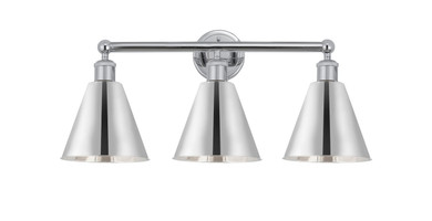 Bathroom Fixtures Three Lights by Innovations ( 405 | 616-3W-PC-MBC-8-PC Edison ) 