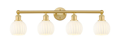 Bathroom Fixtures Four Lights by Innovations ( 405 | 616-4W-SG-G1217-6WV Edison ) 