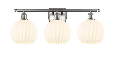 Bathroom Fixtures Three Lights by Innovations ( 405 | 516-3W-SN-G1217-8WV Ballston ) 