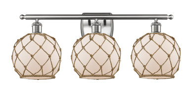 Bathroom Fixtures Three Lights by Innovations ( 405 | 516-3W-SN-G121-8RB Ballston ) 